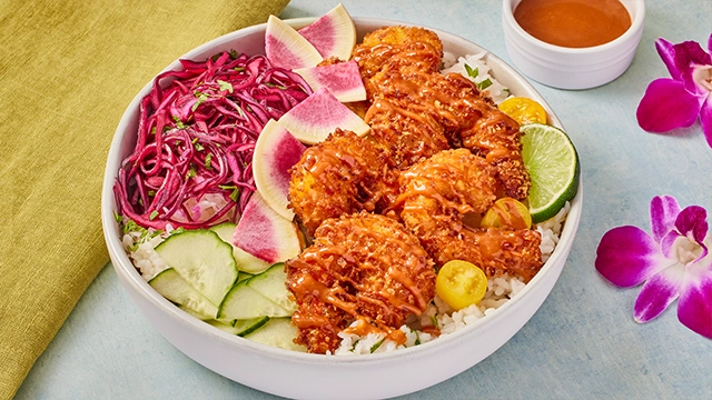 Guava Coconut Shrimp Bowl