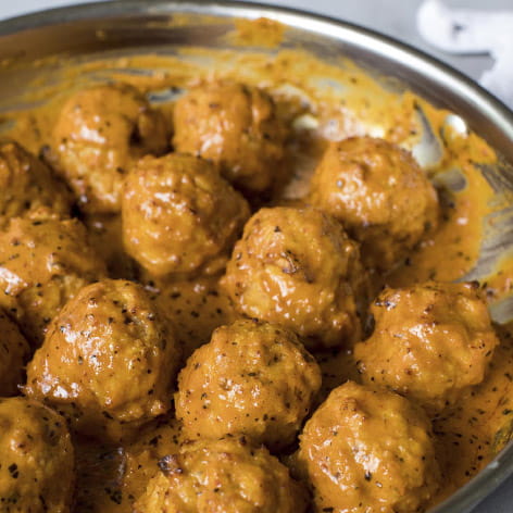 Smokey Italian Meatballs & Torchietti Pasta