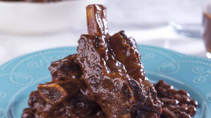 Cocoa-Rubbed Ribs with Passion Fruit BBQ Sauce