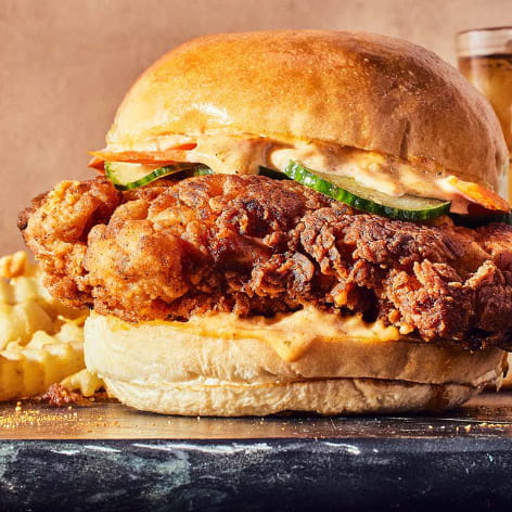 Crunchy Cajun Chicken Burger
