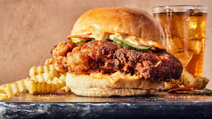 Crunchy Cajun Chicken Burger