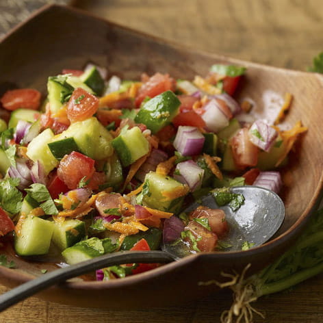 East African Fresh Tomato & Cucumber Salad