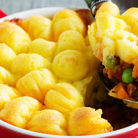 Herb Cottage Pie with Horseradish Mash