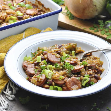 Smoked Sausage and Bean Cassoulet