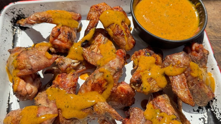 Chicken Wings with Carolina Gold Sauce